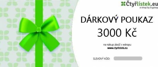 Dárkový poukaz 3000 Kč