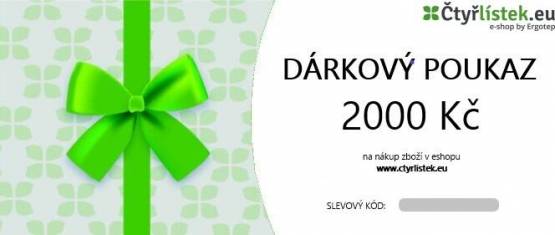 Dárkový poukaz 2000 Kč