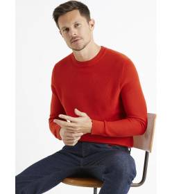 Svetr Bepic s kulatým výstřihem, červená