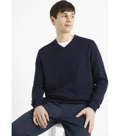 Bavlněný svetr Decotonv, tmavě modrá