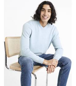 Bavlněný svetr Decotonv, modrá