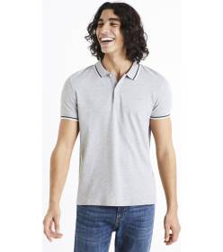 Polo tričko pique Decolrayeb, šedá