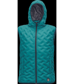 CERVA NEURUM péřová vesta petrolejová