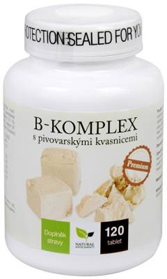 Natural Medicaments B-komplex s pivovarskými kvasnicemi Premium 120 tbl.