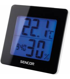 SENCOR SWS 1500 B TEPLOMĚR S HODINAMI