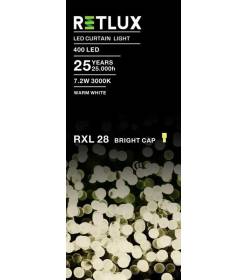 RETLUX RXL 28 400LED CURTAIN LIGHT WW 5M, vánoční LED závěs, teplá bílá DOPRODEJ