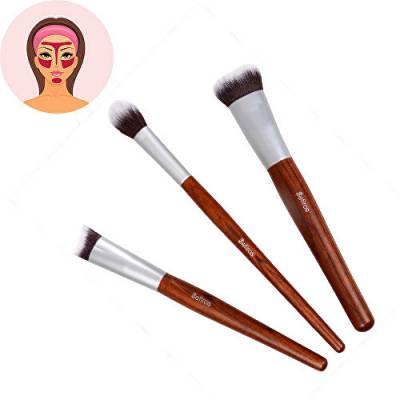 Sefiros Sada štětců pro konturování obličeje s rukojetí z červeného dřeva Red Wood (Conturing Brush Kit)