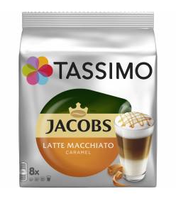 TASSIMO LATTE M. CARAMEL JACOBS KRÖN.