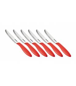 Tescoma Nůž jídelní PRESTO 12 cm, 6 ks, červená