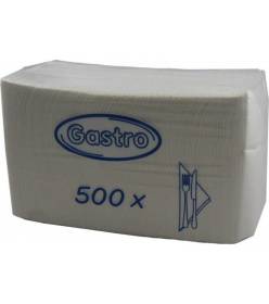 OK Gastro Ubrousky 33 x 33 cm 1vr./500 ks bílé