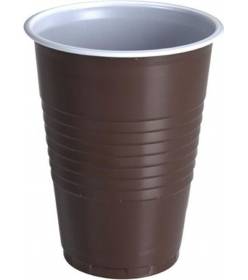 OK Gastro Kelímky 0,2 l hnědo-bílé kávové, 100 ks