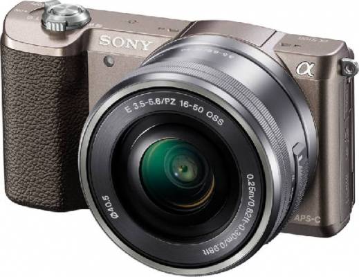 Sony ILCE-5100 Fotoaparát Alfa 5100 s bajonetem E + 16-50mm objektiv - Brown