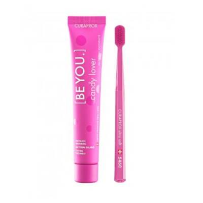 Curaprox Růžový set péče o zuby Be You Candy Lover