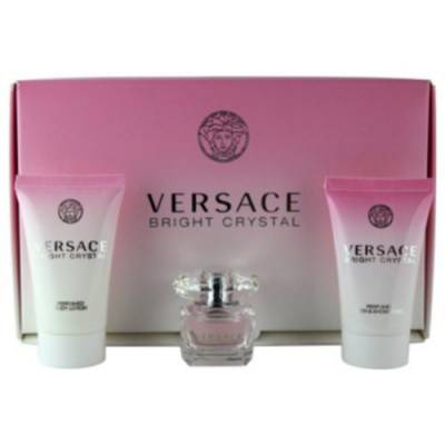 Versace Bright Crystal - miniatura EDT 5 ml + tělové mléko 25 ml + sprchový gel 25 ml