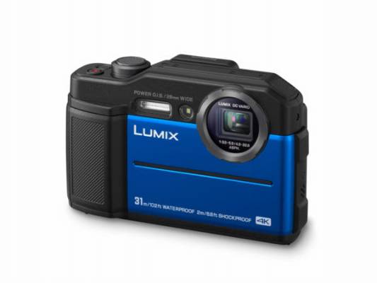Panasonic DC-FT7EP-A, 20,4Mpx,4,6x zoom, 28mm, 4K, LED light, vodotěsný 31m, modrý