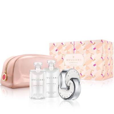 Bvlgari Omnia Crystalline - EDT 65 ml + sprchový gel 75 ml + tělové mléko 75 ml + kosmetická taštička