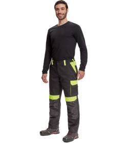 CERVA MAX VIVO kalhoty černá/žlutá