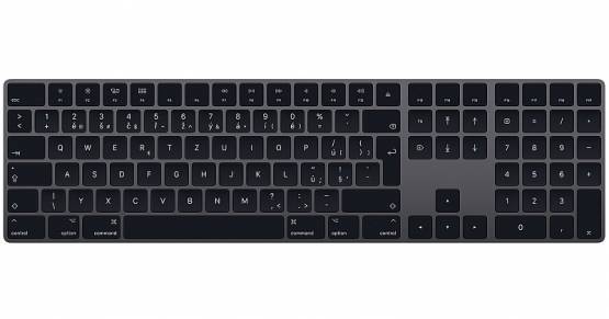Apple Magic Keyboard MRMH2CZ/A, bezdrátová klávesnice CZ, šedá
