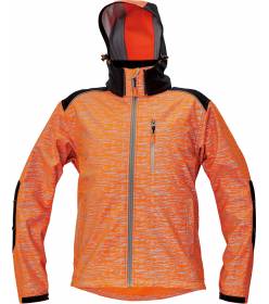 KNOXFIELD PRINTED SOFTSHELL JACKET oranžová