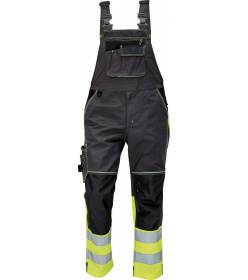 KNOXFIELD HI-VIS DW kalhoty s laclem antracit/žlutá