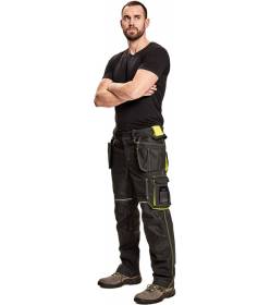 KNOXFIELD 320 kalhoty antracit/žlutá