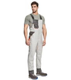 CERVA MONTROSE kalhoty s laclem šedá/tm.šedá