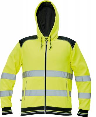 KNOXFIELD HI-VIS mikina s kapucí žlutá