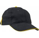 KNOXFIELD kšiltovka černá/žlutá