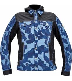 CERVA NEURUM CAMOUFLAGE bunda s kapucí navy