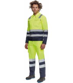 CERVA VALENCIA HV bunda žlutá/navy