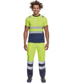 CERVA BURGOS HV kalhoty žlutá/navy