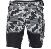 CERVA NEURUM CAMOUFLAGE šortky antracit