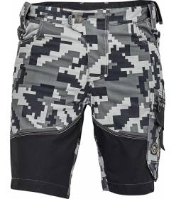 CERVA NEURUM CAMOUFLAGE šortky antracit