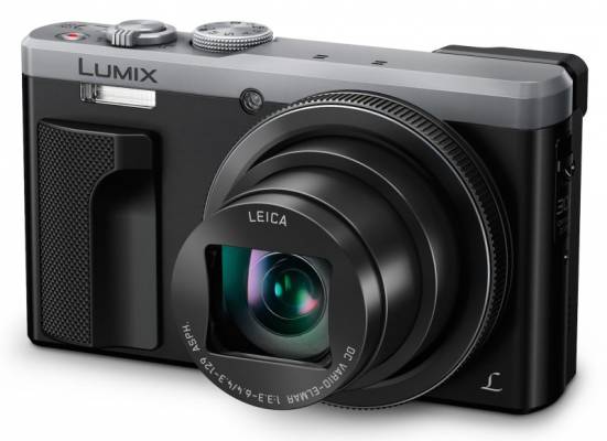 Panasonic DMC-TZ80EP-S, 18 Mpx, 30x zoom 24mm, HOIS, 4K, WiFi, hledáček, stříbrná