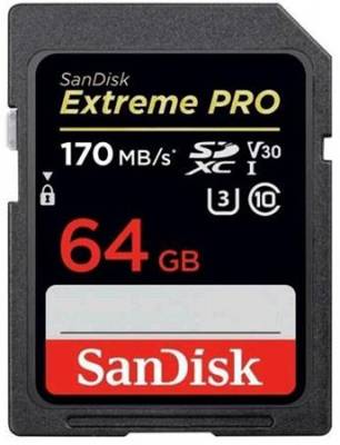Sandisk SDXC 64GB Extreme Pro UHS-I U3 V30 SDSDXXY-064G-GN4IN