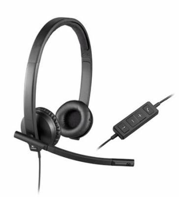 Logitech náhlavní souprava Headset H570e, černá