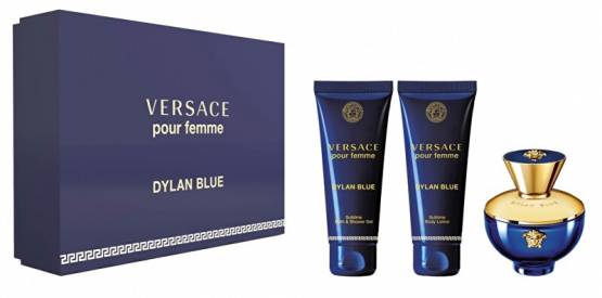 Versace Pour Femme Dylan Blue - EDP 50 ml + sprchový gel 50 ml + tělové mléko 50 ml