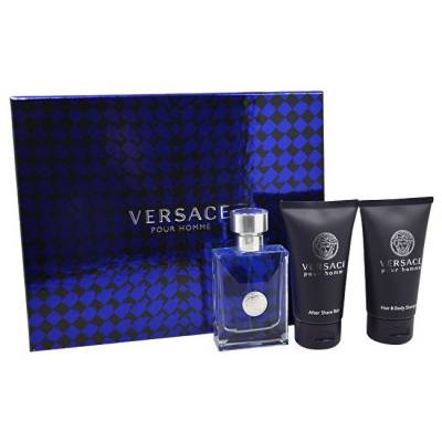 Versace Pour Homme - EDT 50 ml + sprchový gel 50 ml + balzám po holení 50 ml