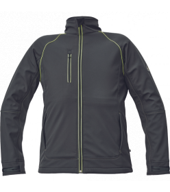CERVA SHELDON softshell bunda antracit/žlutá