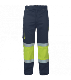 CERVA STRIP FR HV kalhoty žlutá/navy