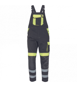 CERVA MAX VIVO RFLX lacl kalhoty černá/žlutá