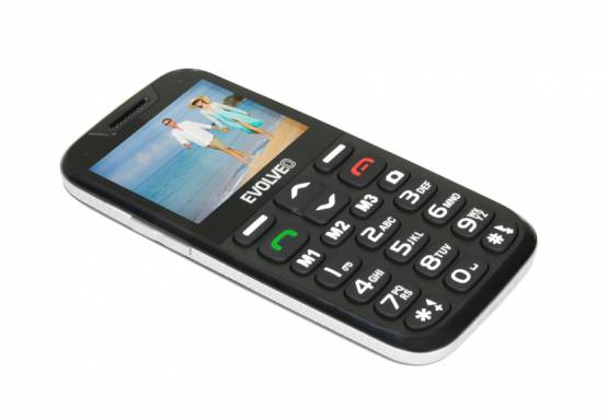 Evolveo EasyPhone XD, mobilní telefon pro seniory s nabíjecím stojánkem, černý