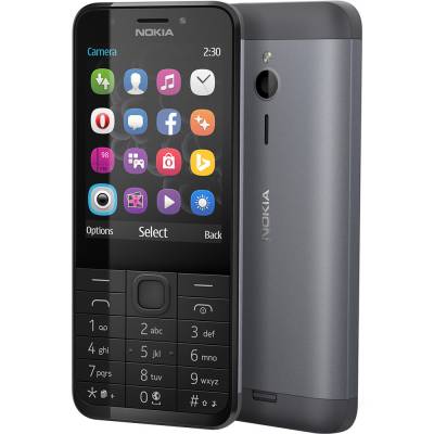 NOKIA 230 Dual SIM, stříbrná