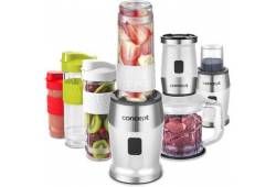 CONCEPT SM3391 Fresh&Nutri smoothie mixér, chopper, mlýnek, 700 W + láhve 2 x 570 ml + 400 ml bílý