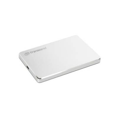 Transcend StoreJet 25C3S 1TB, TS1TSJ25C3S, USB-C, externí disk stříbrný