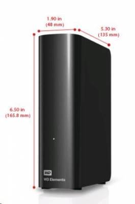 WD Elements 4TB, USB3.0, WDBWLG0040HBK, Externí disk, černý