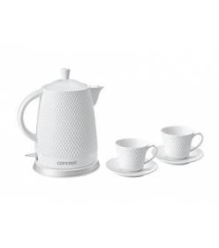 Concept RK0040 Rychlovarná konvice keramická 1,5 l se dvěma šálky a podšálky