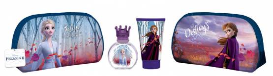 EP Line Disney Frozen II - EDT 50 ml + sprchový gel 100 ml + kosmetická taštička