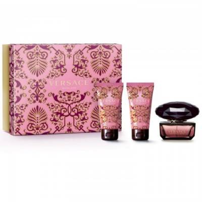 Versace Crystal Noir - EDT 50 ml + tělové mléko 50 ml + sprchový gel 50 ml