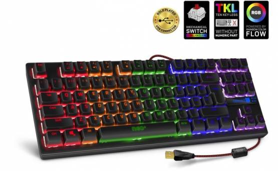 Connect IT NEO+ Compact mechanická herní klávesnice, RGB podsvícení